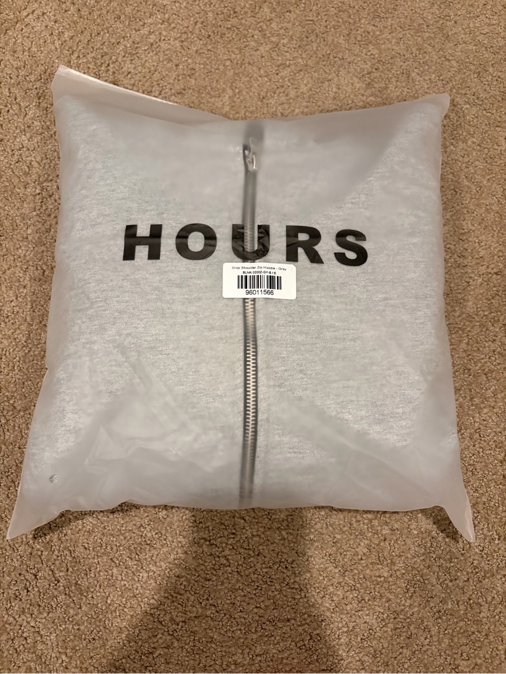 HOURS Men's Zip-Up Sweater - Light Gray